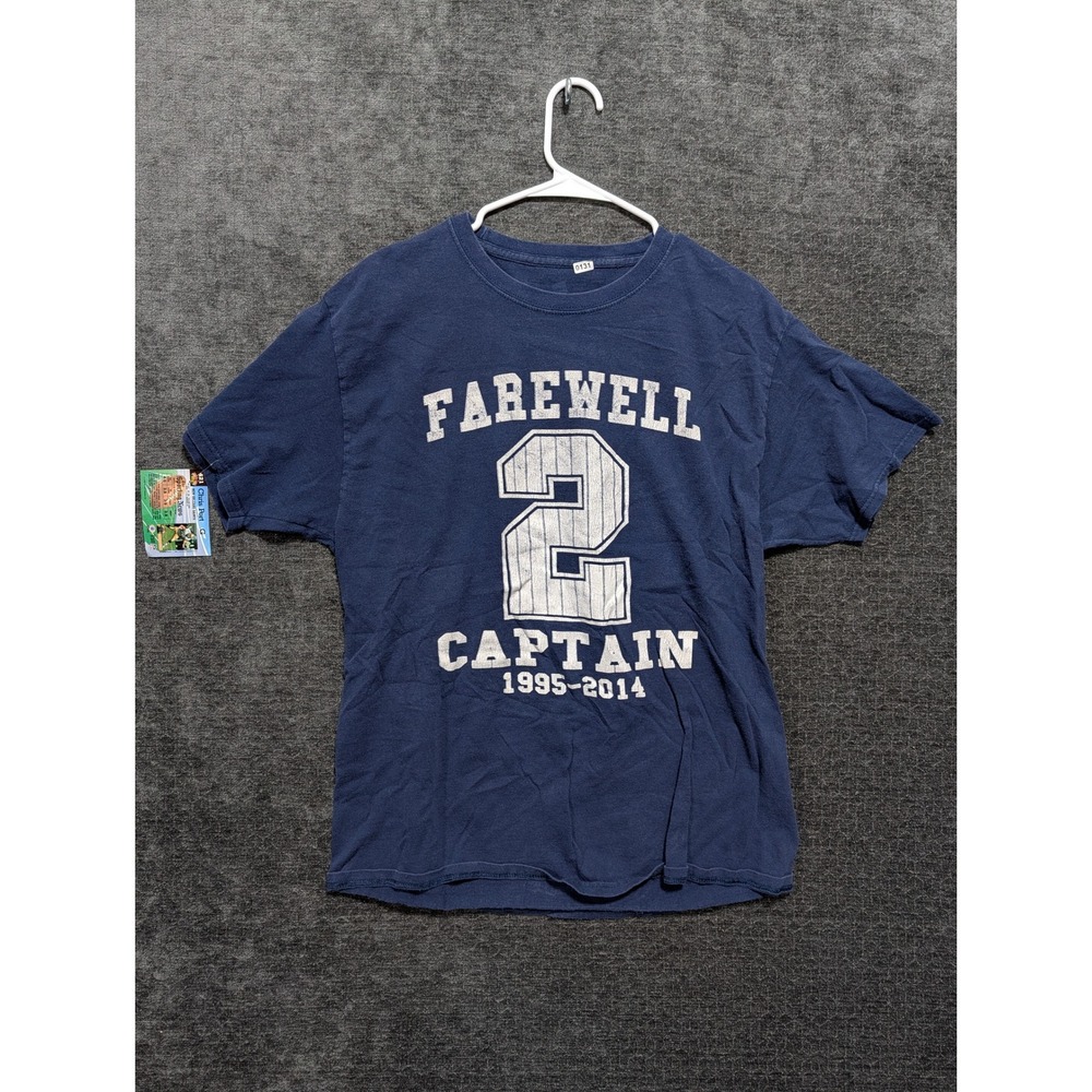 Derek Jeter Farewell Captain 2 New York Yankees 1995 2014 T Shirt Mens Large